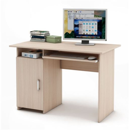 Письменный стол Лайт-2К-Дуб-молочный