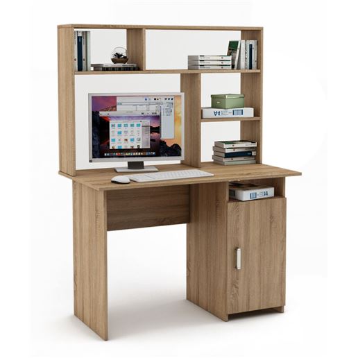 Письменный стол Лайт-3 с надстройкой-Дуб сонома