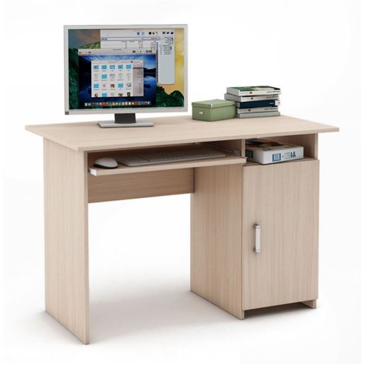Письменный стол Лайт-3К-Дуб-молочный
