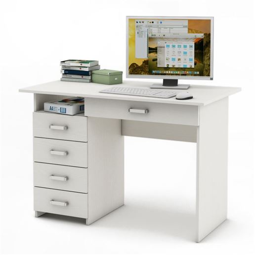 Письменный стол Лайт-4Я-Белый