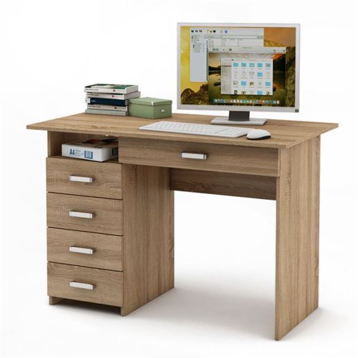 Письменный стол Лайт-4Я-Дуб сонома