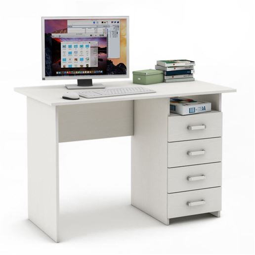 Письменный стол Лайт-5-Белый