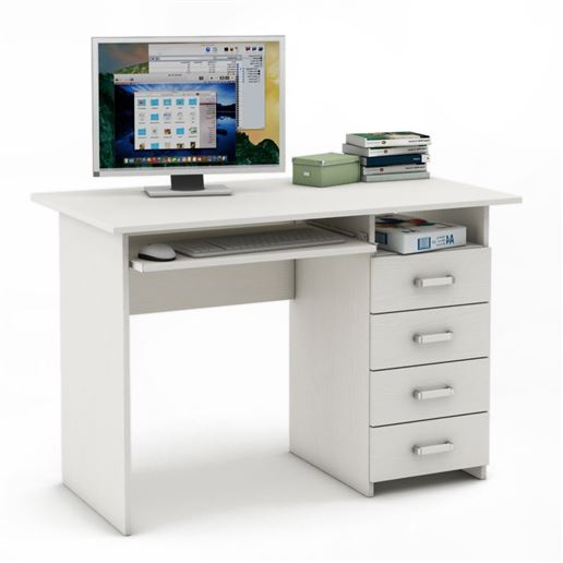 Письменный стол Лайт-5К-Белый