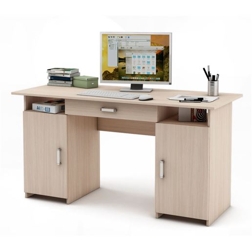 Письменный стол Лайт-6Я-Дуб-молочный