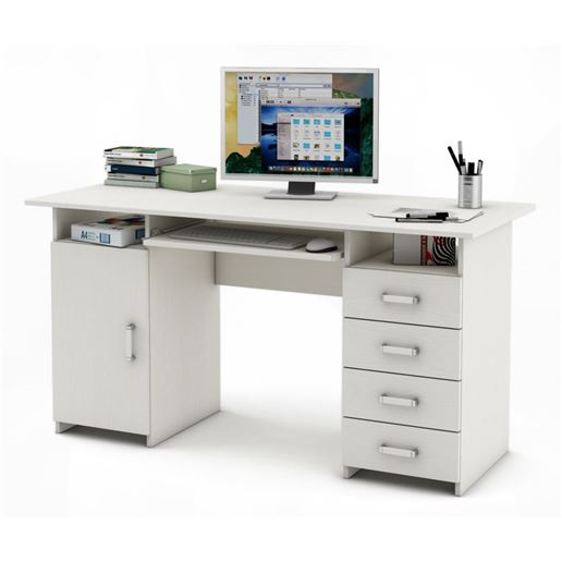 Письменный стол Лайт-7К-Белый