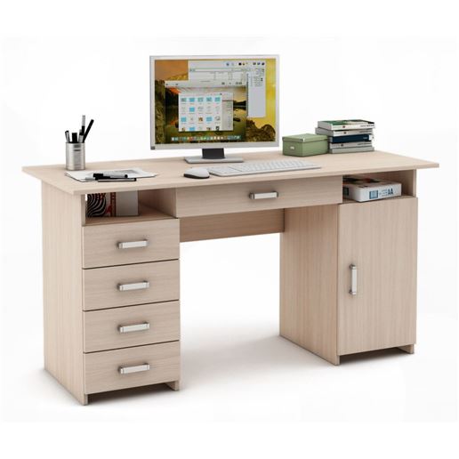 Письменный стол Лайт-8Я-Дуб-молочный