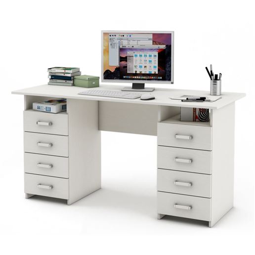 Письменный стол Лайт-9-Белый