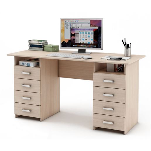 Письменный стол Лайт-9-Дуб-молочный