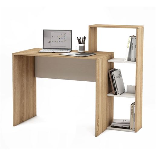 Письменный стол Нокс-4-Дуб-сонома/Белый