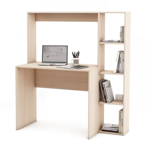 Письменный стол Нокс-6-Дуб-молочный