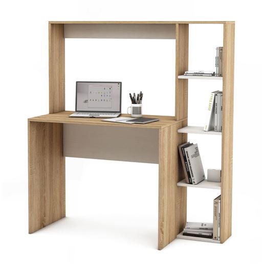 Письменный стол Нокс-6-Дуб-сонома/Белый