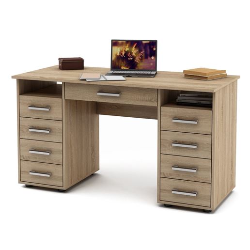 Письменный стол Остин-6Я-Дуб-сонома