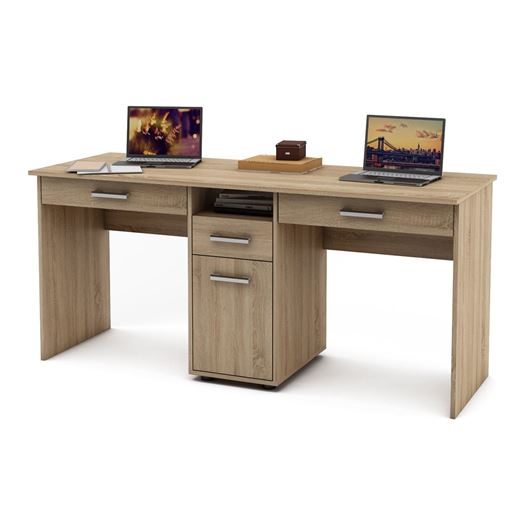Письменный стол Остин-7Я-Дуб-сонома