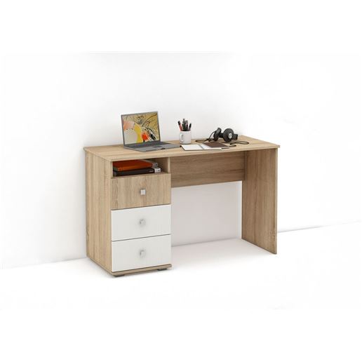 Письменный стол Тунис-4-Дуб-сонома/Белый