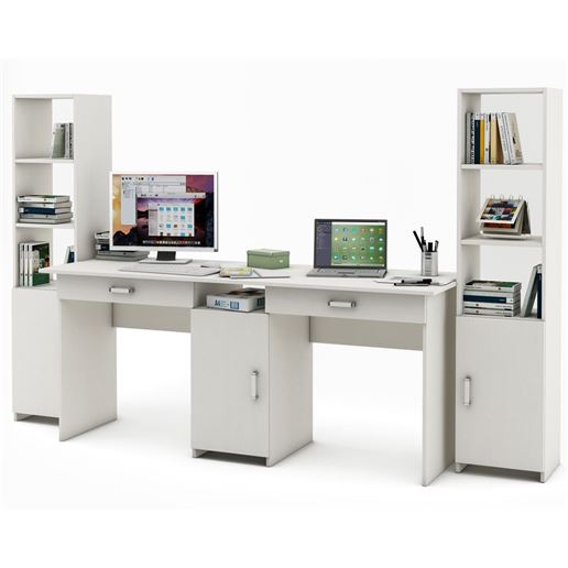 Уголок школьника Лайт-10Я (СТЛТ-1 + ПСЛТ-10Я + СТЛТ-1)-Белый