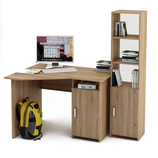 Уголок школьника Лайт-17 (УСЛТ-17 + СТЛТ-1)-Дуб сонома