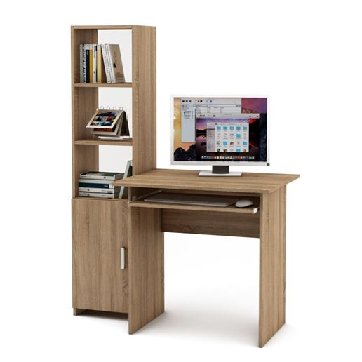 Уголок школьника Лайт-1К  (ПСЛТ-1К + СТЛТ-1)-Дуб сонома