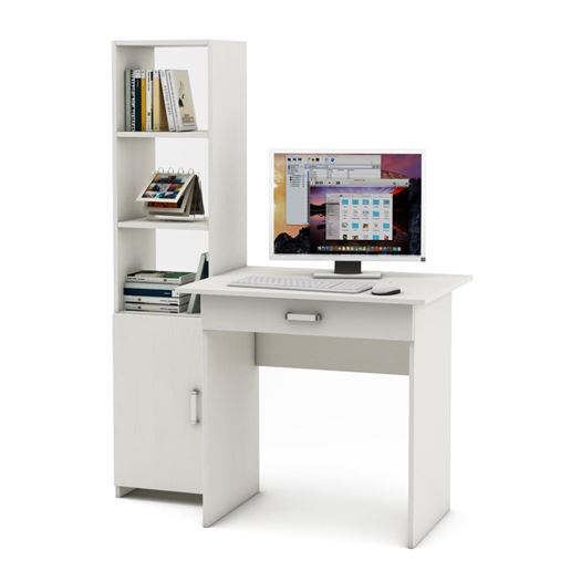 Уголок школьника Лайт-1Я (ПСЛТ-1Я + СТЛТ-1)-Белый