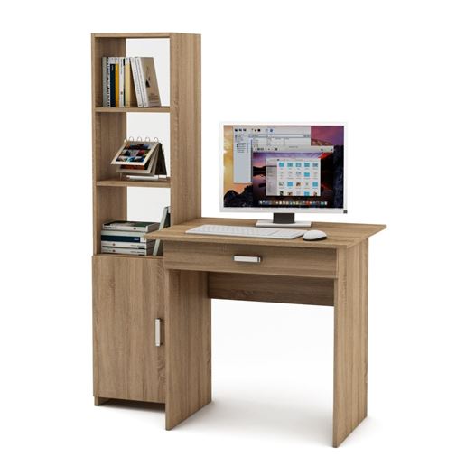 Уголок школьника Лайт-1Я (ПСЛТ-1Я + СТЛТ-1)-Дуб сонома