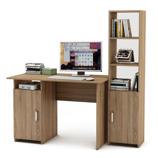 Уголок школьника Лайт-2 (ПСЛТ-2 + СТЛТ-1)-Дуб сонома