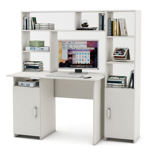 Уголок школьника Лайт-2 с надстройкой  (ПСЛТ-2-СН + СТЛТ-1)-Белый