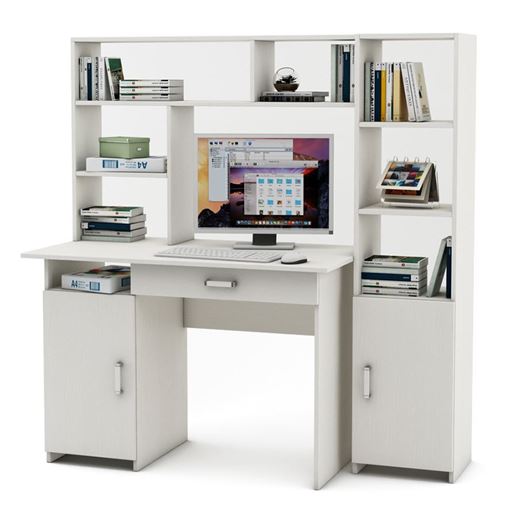 Уголок школьника Лайт-2Я с надстройкой (ПСЛТ-2Я-СН + СТЛТ-1)-Белый