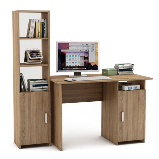 Уголок школьника Лайт-3 (ПСЛТ-3 + СТЛТ-1)-Дуб сонома