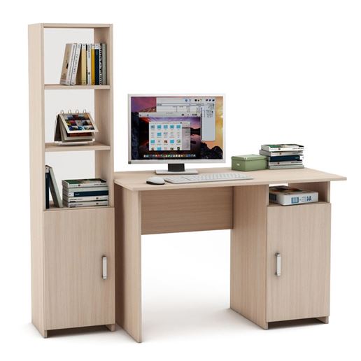 Уголок школьника Лайт-3 (ПСЛТ-3 + СТЛТ-1)-Дуб-молочный