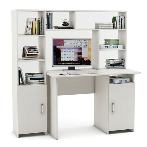 Уголок школьника Лайт-3 с надстройкой  (ПСЛТ-3-СН + СТЛТ-1)-Белый