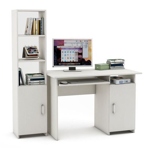 Уголок школьника Лайт-3К  (ПСЛТ-3К + СТЛТ-1)-Белый