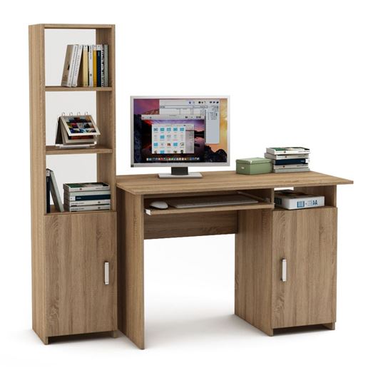 Уголок школьника Лайт-3К  (ПСЛТ-3К + СТЛТ-1)-Дуб сонома