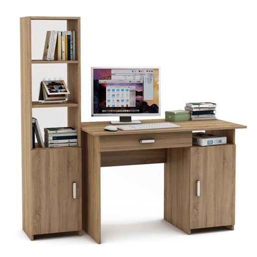 Уголок школьника Лайт-3Я (ПСЛТ-3Я + СТЛТ-1)-Дуб сонома