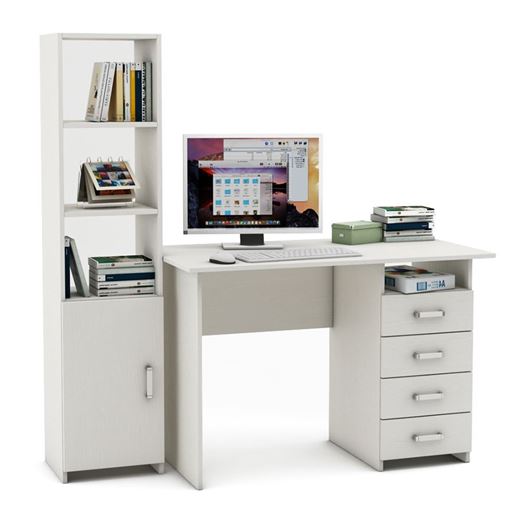 Уголок школьника Лайт-5 (ПСЛТ-5 + СТЛТ-1)-Белый