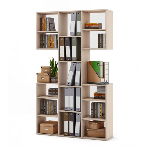 Стеллаж Феликс-3-Дуб-молочный