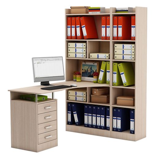 Стол Атлант-184 (АТЛ-1 + АТЛ-8 + АТЛ-4)-Дуб-молочный