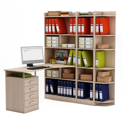 Стол Атлант-1843 (АТЛ-1 + АТЛ-8 + АТЛ-4 + АТЛ-3)-Дуб-молочный