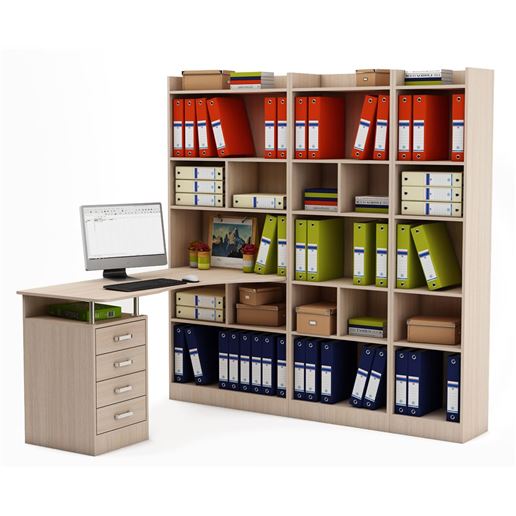 Стол Атлант-1864 (АТЛ-1 + АТЛ-8 + АТЛ-6 + АТЛ-4)-Дуб-молочный