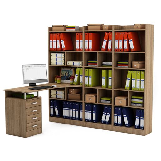 Стол Атлант-1866 (АТЛ-1 + АТЛ-8 + АТЛ-6+ АТЛ-6)-Дуб-сонома