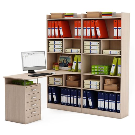 Стол Атлант-188 (АТЛ-1 + АТЛ-8 + АТЛ-8)-Дуб-молочный