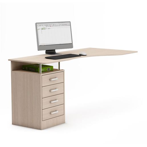 Стол Атлант-1-Дуб-молочный