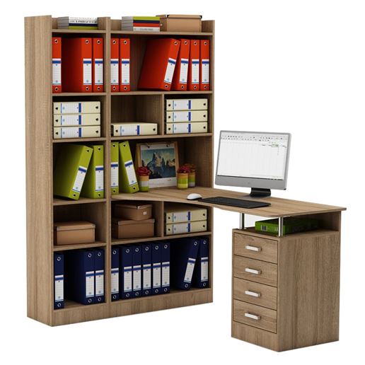 Стол Атлант-284 (АТЛ-2 + АТЛ-8 + АТЛ-4)-Дуб-сонома