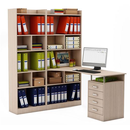 Стол Атлант-286 (АТЛ-2 + АТЛ-8 + АТЛ-6)-Дуб-молочный