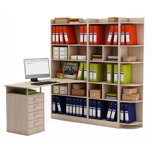 Стол Атлант-2863 (АТЛ-2 + АТЛ-8 + АТЛ-6 + АТЛ-3)-Дуб-молочный