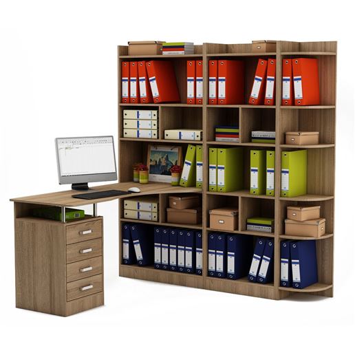 Стол Атлант-2863 (АТЛ-2 + АТЛ-8 + АТЛ-6 + АТЛ-3)-Дуб-сонома