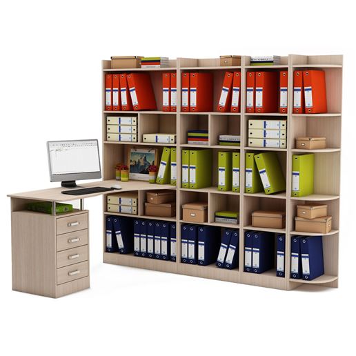 Стол Атлант-28643 (АТЛ-2 + АТЛ-8 + АТЛ-6 + АТЛ-4 + АТЛ-3)-Дуб-молочный