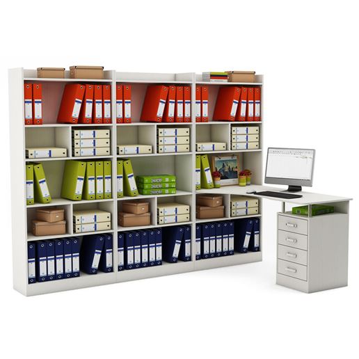 Стол Атлант-2888 (АТЛ-2 + АТЛ-8 + АТЛ-8 + АТЛ-8)-Белый