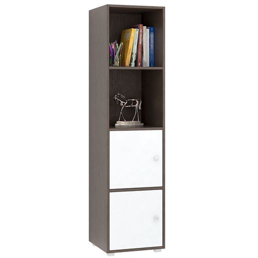 Стеллаж Прайм-41-1 венге / белый