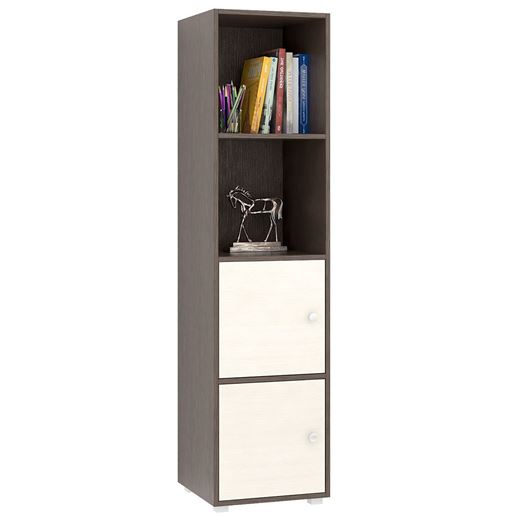 Стеллаж Прайм-41-1 венге / дуб молочный