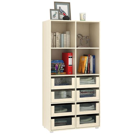 Стеллаж Прайм-42-4 дуб молочный