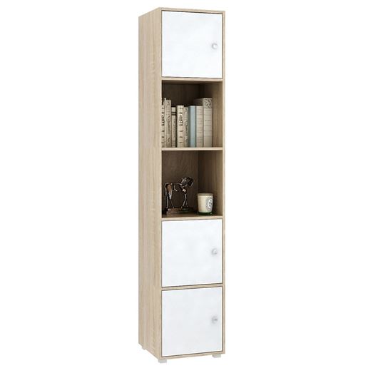 Стеллаж Прайм-51-1 дуб сонома / белый